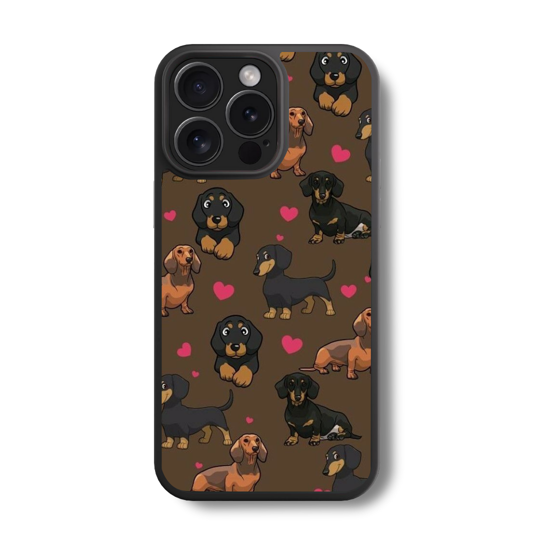 Dachshund Love Glass Case