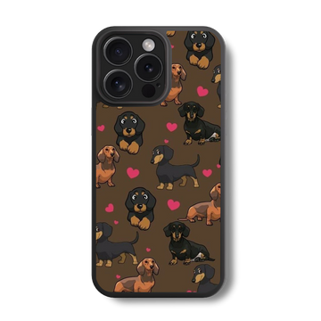 Dachshund Love Glass Case