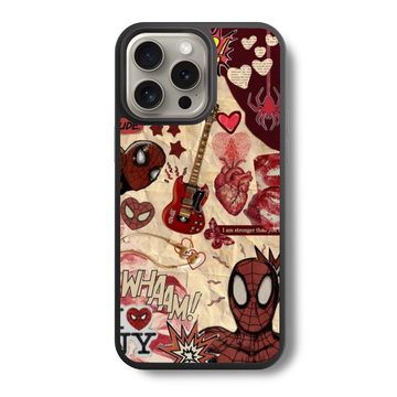 Spider-Man Collage Glass Case