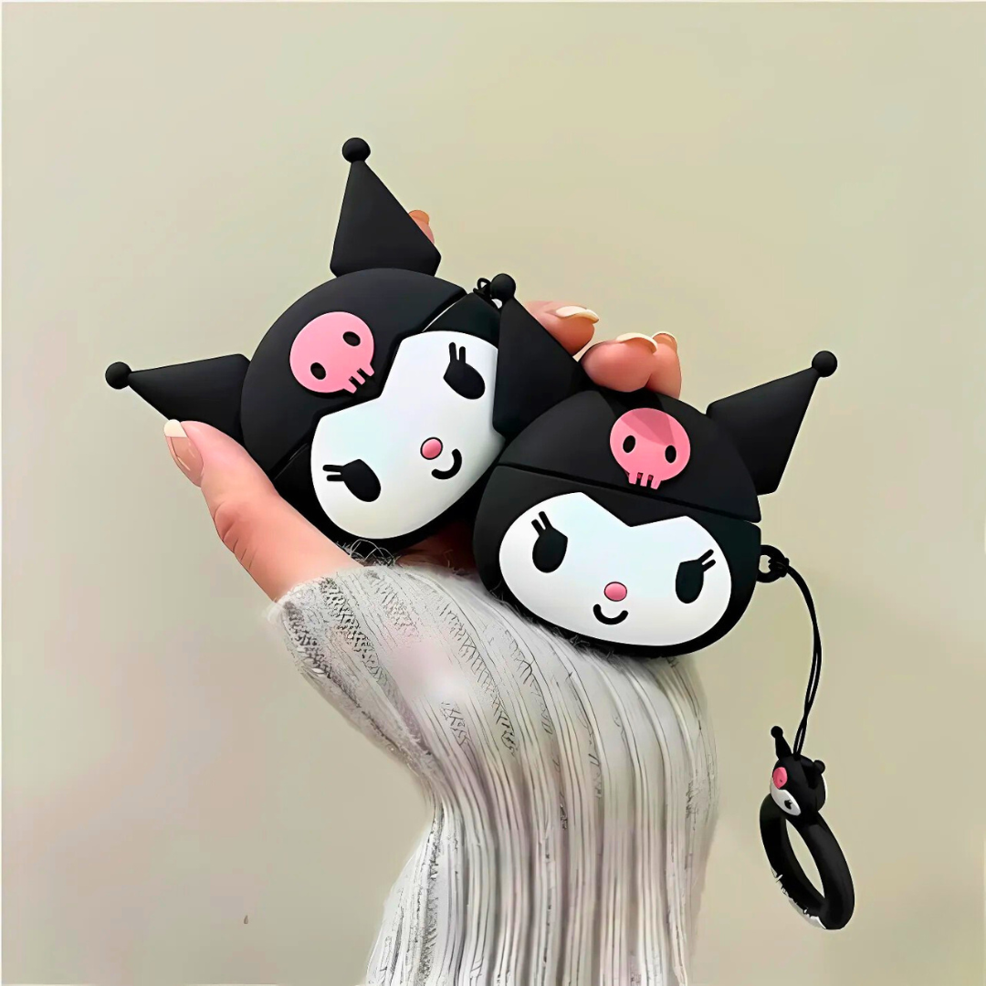 KUROMI SILICONE AIRPODS CASE COVER FOR 1/2, 3 AND AIRPODS PRO