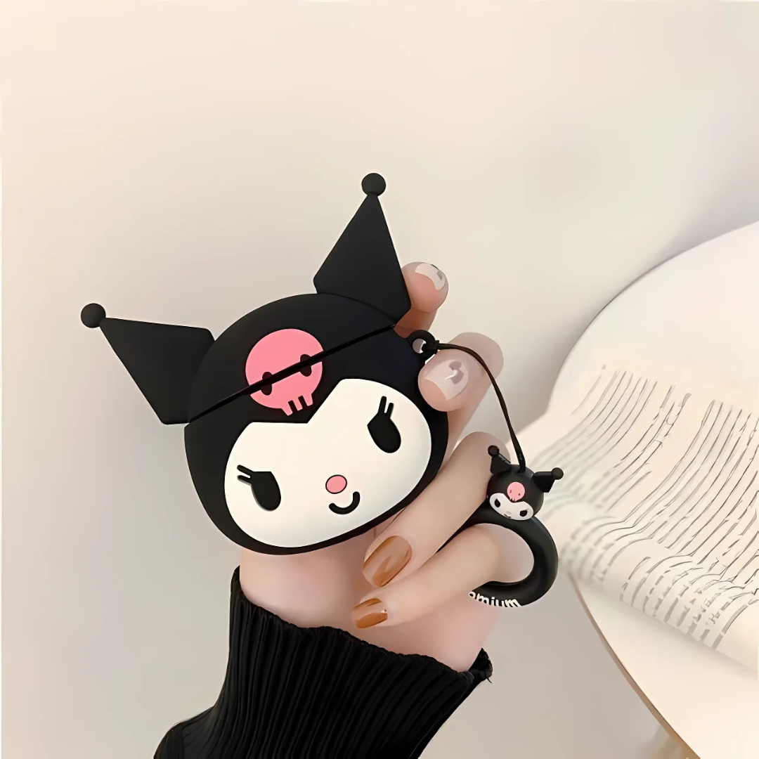 KUROMI SILICONE AIRPODS CASE COVER FOR 1/2, 3 AND AIRPODS PRO