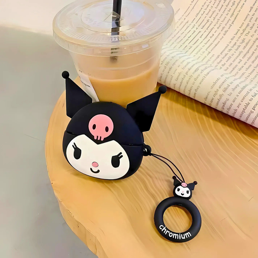 KUROMI SILICONE AIRPODS CASE COVER FOR 1/2, 3 AND AIRPODS PRO