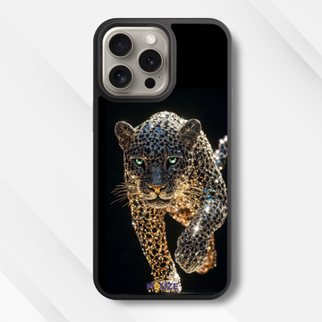 The Jeweled Panther Glass Case