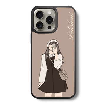 Selfie Queen Custom Name Glass Case