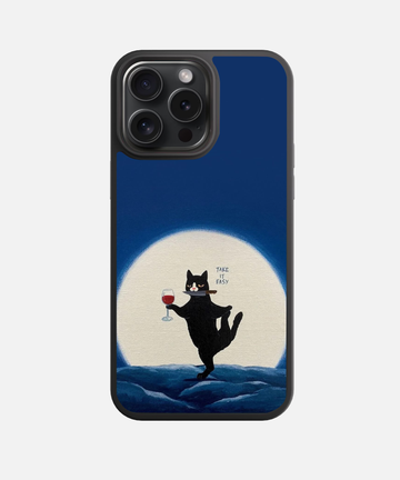 Zen Cat Wine Glass Case