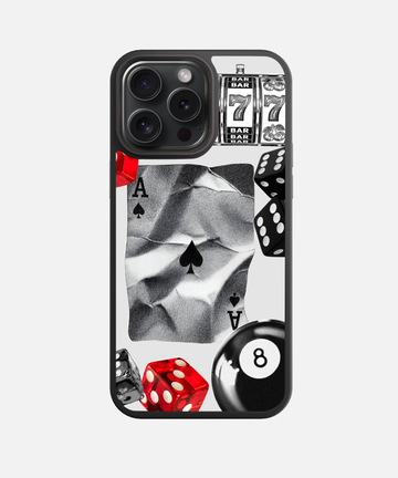 Crumpled Ace Aesthetic Glass Phone Case