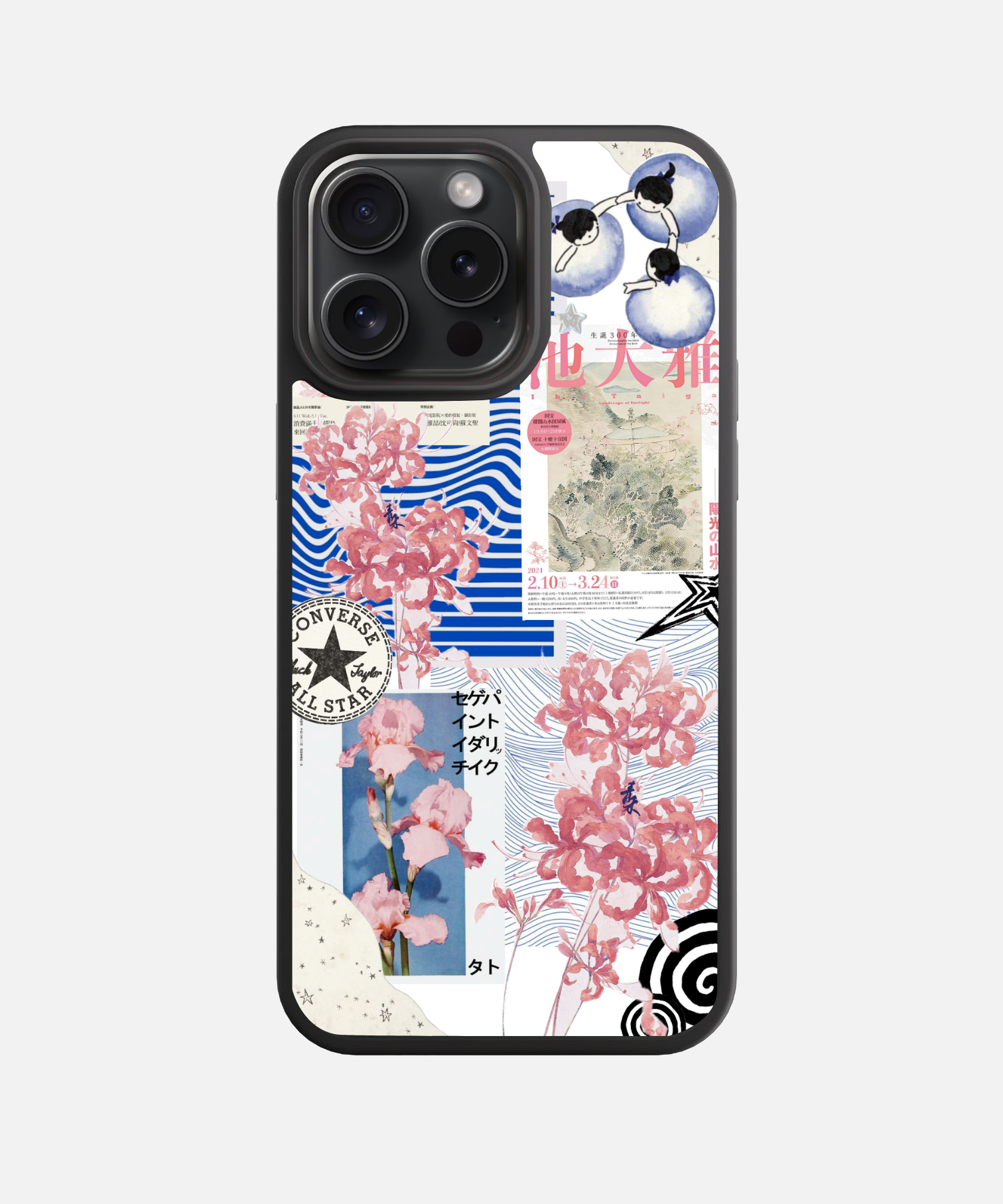 Tokyo Collage Glass Phone Case