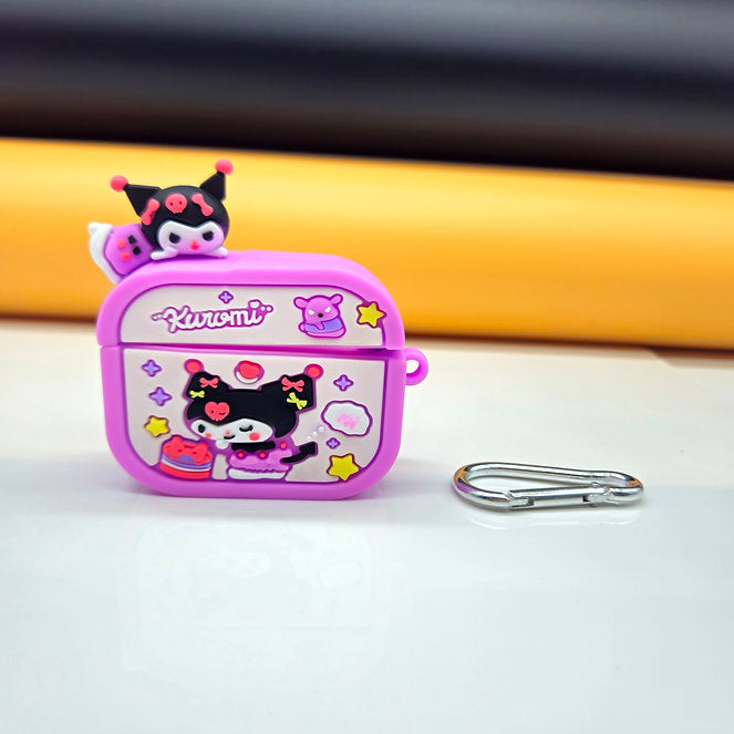 PINK KUROMI GENERATION SILICONE AIRPODS CASE COVER FOR 1/2, 3 AND AIRPODS PRO