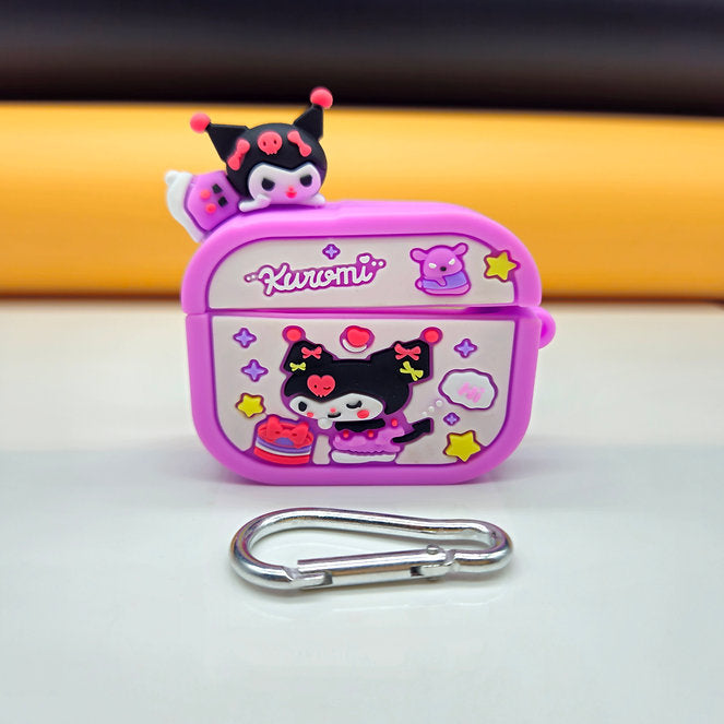 PINK KUROMI GENERATION SILICONE AIRPODS CASE COVER FOR 1/2, 3 AND AIRPODS PRO
