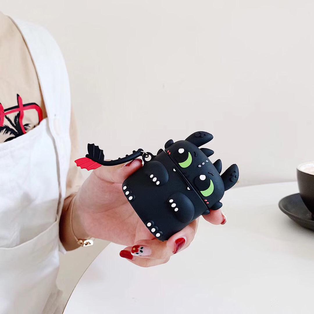 TOOTHLESS NIGHT FURY SILICONE AIRPODS CASE COVER FOR 1/2, 3 AND AIRPODS PRO